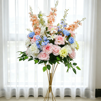 Boule de fleurs artificielles de luxe, centre de table floral pour cérémonie de mariage et banquet