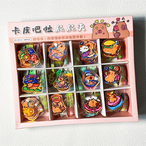 DHF1271 Vente en gros de diverses pinces en PP mignonnes Mofusand, Capybara, Chiikawa, Ours, Papeterie de dessin animé, Mini pince en acrylique - Product Image 6