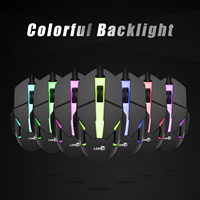LDKai 832 Mini LED Backlit Membrane Keyboard Mouse Combos 104 Tombol untuk iPad Android Tablet Notebook Desktop PC Gaming
