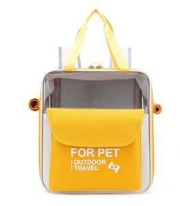 Custom Logo Portable Breathable Fully Ventilated Mesh Airline Approved Pet Carrier <b>Backpack</b> 3 Sides Opening Transparent Fashion - Product Image 5