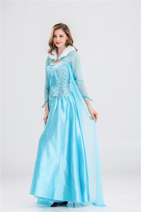 Elsa <span class=keywords><strong>principessa</strong></span> fata abito Costume con accessori per feste di compleanno <span class=keywords><strong>donna</strong></span> e regina Cosplay abiti ispirati al film e TV - Product Image 2