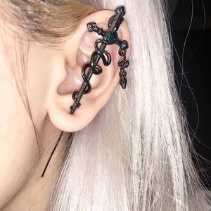 Pendientes de Piercing Vintage con Diseño de Serpiente Entrelazada, Estilo Oscuro, Gótico Punk, Joyería de Oreja - Product Image 2