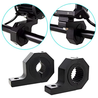 2pcs Universal 15-30mm Clamp Bracket Bull Bar Mount Fog Driving Light Spotlight 12V Auto Crash Bar Guard Car Motorcycle