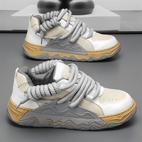 Sneakers confortables pour hommes de la marque Lanwen, modèle Chunky, tendance 2025