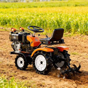 Mini-tracteur à quatre roues, modèle de motoculteur rotatif, type diesel, transmission par engrenages, cultivateur agricole multifonctionnel pour petites exploitations - Product Image 2