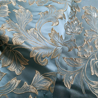 Tissu brocart doré tissé, style cour, ornemental, poids moyen, pour artisanat, cheongsam, vêtements pour femmes, relief texturé, rideau rigide