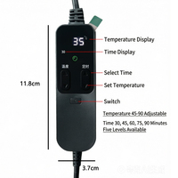 Interruptor de control de temperatura para manta eléctrica, controlador ajustable para manta térmica