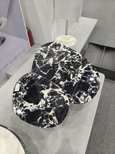 Mesa de piedra de lujo negra personalizada, muebles de piedra de primera calidad para <span class=keywords><strong>Hotel</strong></span> y hogar, mesas de comedor elegantes, fabricante superior - Product Image 2