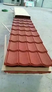 恶劣天气给它德拉梅森50年保证0.45毫米戈兰深米兰屋面瓦石材涂层金属屋面瓦佛山 - Product Image 4