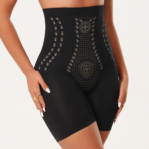 Culotte Gainante Taille Haute Effet Ventre Plat Post-Accouchement, Boxer <span class=keywords><strong>Amincissant</strong></span> Sculptant Sans Coutures pour <span class=keywords><strong>Femme</strong></span> - Product Image 4
