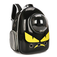 Sac à dos de voyage pour animaux de compagnie en fibre transparente pour chien et chat avec fermeture à glissière Sac pour