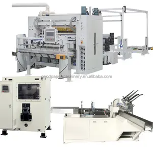 factory production line v folding automatic tissue paper facial tissue box making machine soft tissue carton production lines