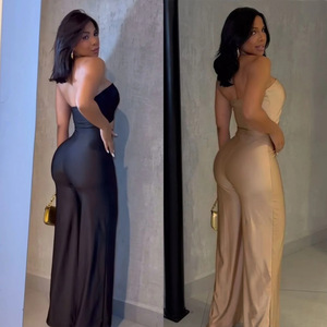 Combinaisons amples et décontractées pour femmes, taille mi-haute, coupe régulière, en polyester écologique, sans manches, longueur complète, élégantes, vente en gros - Product Image 2