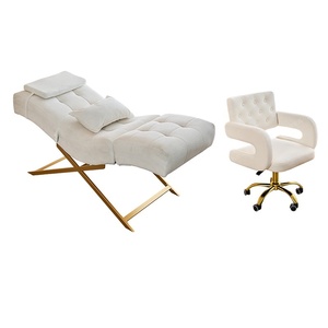 Cama de Lujo para Esteticista de Pestañas, Cama Curva para Extensión de Pestañas, Salón de Belleza, Espuma de Alta Densidad - Product Image 5