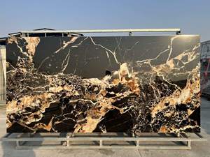 Lựa chọn tốt, Đá Sintered Anka Shield Gold cao cấp dùng cho bàn và tường, trang trí nhà cửa, công viên. - Product Image 2