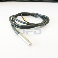 Capteur de température DS18B20 Sonde thermique numérique Capteur de température étanche DS18B20 avec résistance à la chaleur Câble thermique 1m