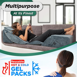 Adjustable U Shape Support Pillow 125x72x17cm <b>For</b> Pregnant Women And Elderly Semi Reclining Position <b>Cushion</b> With Polyester - Product Image 5