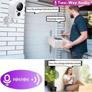 Tốt nhất không thấm nước ngoài trời wifi an ninh PIR IP giám sát thông minh ai máy ảnh tuya trong nhà có thể sạc lại bên ngoài pin Powered - Product Image 6