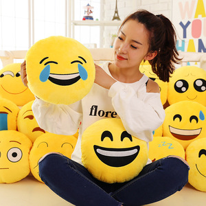 OEM Velours Super Doux Émoticône <span class=keywords><strong>Emoji</strong></span> Coussin Oreiller <span class=keywords><strong>Emoji</strong></span> En Peluche En Peluche Jouet - Product Image 1