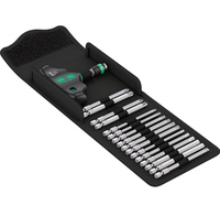 Kit d'outils de serrage de précision manuel Wera 17 pièces avec embouts, pochette enroulable, en acier chrome-vanadium, OEM