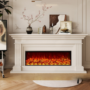 Caminetto Elettrico a Risparmio Energetico con Fiamma Regolabile e <span class=keywords><strong>Termostato</strong></span>, Stufa Decorativa per Interni - Product Image 3