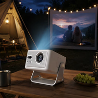 Nouveau projecteur Android 14 HY320Max, véritable 1080P, Android 14, mini projecteur 400 ANSI, WiFi 6, mise au point automatique, 5.4, projecteur de cinéma maison