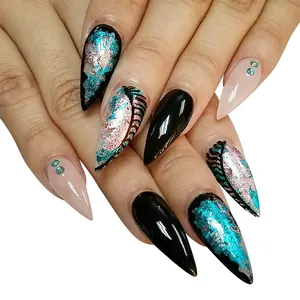 The best price finger false nail full-covered false nails coffin matte and glossy private label nails