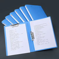 Simple Double Strong 100 Pages Classeur Conseil Pince Classeur PP Poche Transparente Conférence Strong Clip Folder A4 Size Display Book