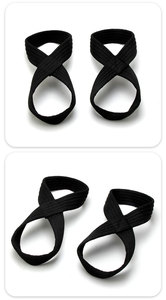 สายรัดข้อมือออกกำลังกายแบบ 8 ตัวอักษรและ 8 สายรัดข้อมือพาวเวอร์แบนด์, ถุงมือฝึกซ้อมกันลื่นสำหรับผู้ชาย, สายรัดข้อมือแบบกันลื่น - Product Image 2