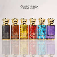 50ml 100 ml 150ml Parfums vides de luxe Bouteilles de pulvérisation en verre avec boîte