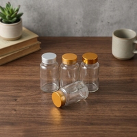 Mattierte Transparente Kapsel-Flasche, Medizinische Weithalsglas-Reagenzflasche, Reagenz-Dosierflasche