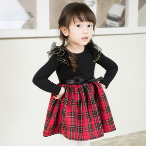 Vestidos de Fiesta para Niñas con Bonito Estampado, Color Marfil, de Proveedor - Product Image 3