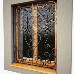 Hiện đại wrought sắt cửa sổ bảo vệ phong cách những người khác Windows sản phẩm - Product Image 3