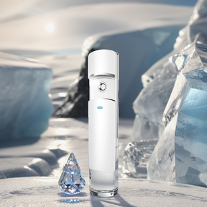 ミニナノミストスプレーヤーフェイシャルスチーマーミストスプレーフェイススチーマー美容用ターゲット肌と目 - Product Image 1