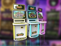 Jeux vidéo d'arcade à monnayeur remplaçant les machines à tickets - Construction en plastique robuste, prise universelle anglaise, utilisation en intérieur
