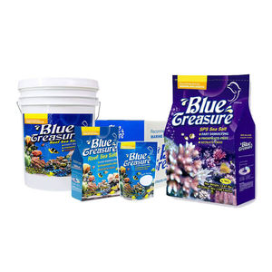 Groothandel Blauwe Schat Octagonale Aquarium Mariene SPS Pro Koralenrif Zout Roestvrij Staal Ecologisch Vis 1.5L Binnen/Buiten - Product Image 4