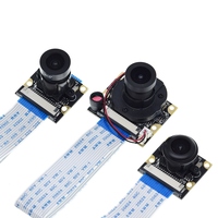 Ahududu Pi 4 gece görüş balıkgözü kamera 5MP OV5647 70/95/160 derece odak ayarlanabilir kamera için ahududu Pi 3 model B artı