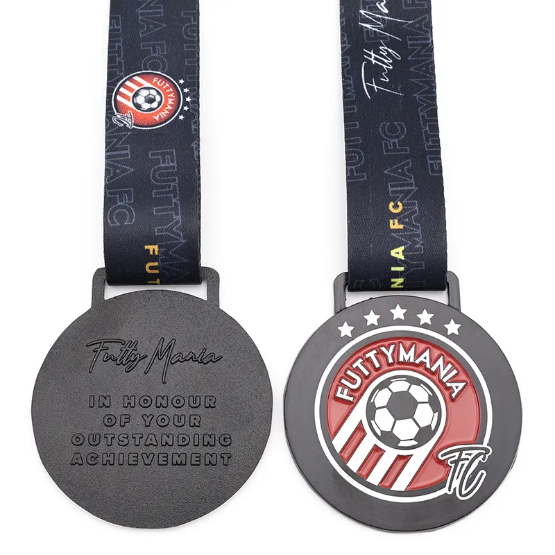 Wholesale Custom 3D Logo Football Sports Award Medal Zinc Alloy 3d Sport Running 5k 10k 21k Marathon Medal