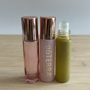 Tube d'huile corporelle rose réutilisable de 10ml Lint <span class=keywords><strong>Doterra</strong></span> Roll on Glass Perfume Roller Ball Bottle - Product Image 3
