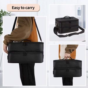 Free Sample Large Cosmetic Travel <b>Case</b> Double Layer Large <b>Makeup</b> Bag Waterproof <b>Makeup</b> Artist Storage Box - Product Image 6