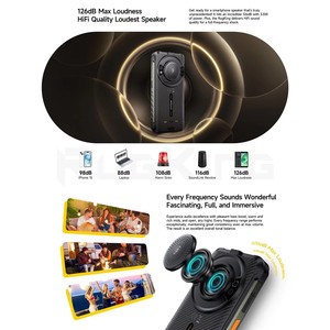 Teléfono Resistente Ulefone RugKing 4G, Android 15, Hasta 16GB+256GB, Smartphone con IA, 9600mAh, Resistente al Agua, 5.99'', 50MP, NFC, Versión Global, 126dB - Product Image 5