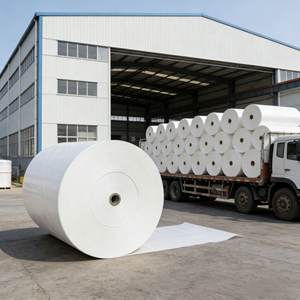 Papel de Liberação <span class=keywords><strong>Jumbo</strong></span> de Uso Industrial, Dupla Face, 120gsm, Sem Revestimento PE, para Produção de Etiquetas de Grande Formato e Rolos de Adesivos - Product Image 2