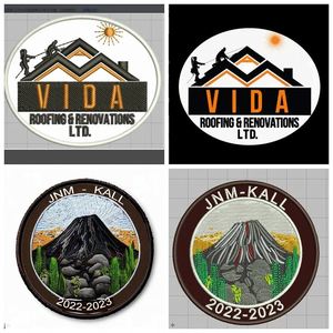 Patch brodé thermocollant personnalisé avec logo pour vêtements, sacs, chapeaux, marquage d'équipe - Product Image 3