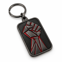 Porte-clés personnalisé avec emblème graphique abstrait, logo personnalisable, promotionnel, vente en gros, souvenir, fabricant en gros