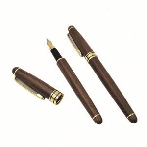 Bolígrafo de Madera de Nogal de Lujo, Recargable con Cartucho de Tinta, para Escritura, Set de Regalo, Ecológico, Hecho a Mano - Product Image 2