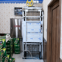Neuer Manueller Lebensmittel-Lieferlift für Restaurant Hotel Schule Küche Kantine Kleiner Warenlift ohne Hubhöhe