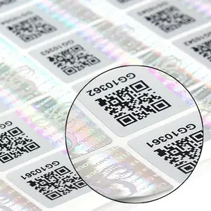 Custom Hologram Anti-fake Qr Code Sticker Security Hologram Label For Verification System