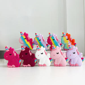 Monedero Infantil Portátil de Silicona 3D con Diseño de Unicornio, Impermeable, Novedad al por Mayor, Marca KL - Product Image 1