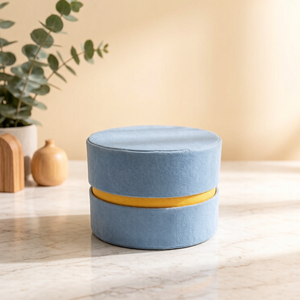 Luxury-Style Rigid Matte Macaron Jewelry Box Fur Covered Double Layer <strong>Ear</strong> Pendants <strong>Rings</strong> Necklaces Portable <strong>Storage</strong> - Product Image 1