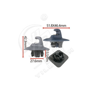 Xinyida Y66 Mounting <b>Hook</b> <b>Clip</b> For Geely Lynk & Co 08 Z10 Vanity Mirror Sun Visor Plastic Nylon Black - Product Image 4